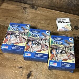 Dino Dig Dinosaur Excavation Kit Dr Steve Hunters Geoworld STEM Lot Of 3